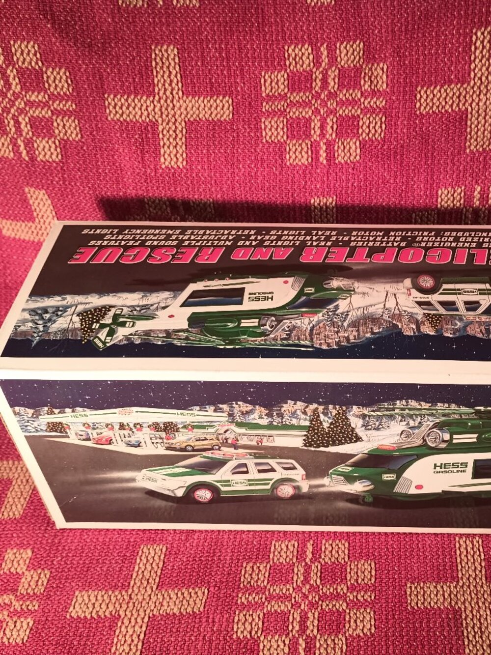 NIB HESS 2012 Helicopter and Rescue toy set